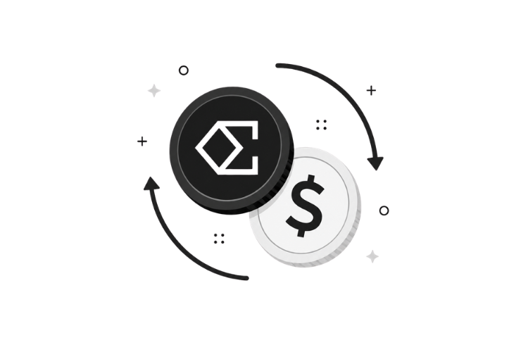 Ethena Dollar Exchange - Free Ethena (ENA) Cryptocurrency Illustration PNG