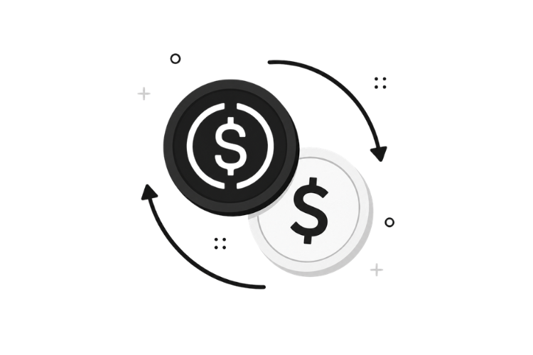 Ethena USDe Dollar Exchange - Free Ethena USDe (USDE) Cryptocurrency Illustration PNG