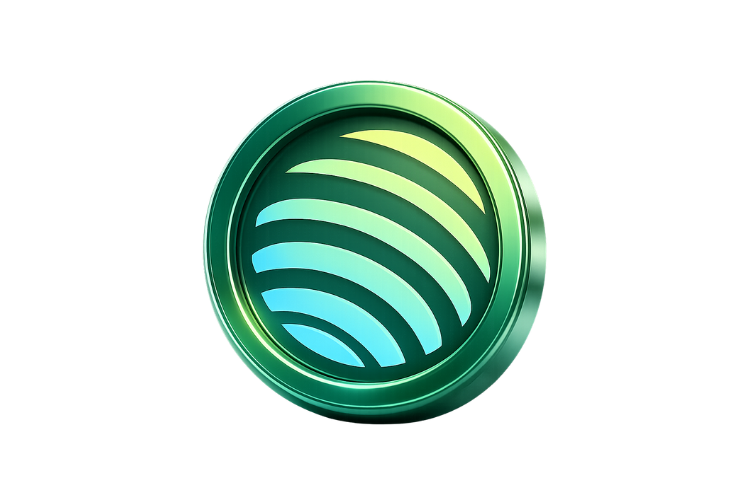 Glossy Jupiter Coin 3D
