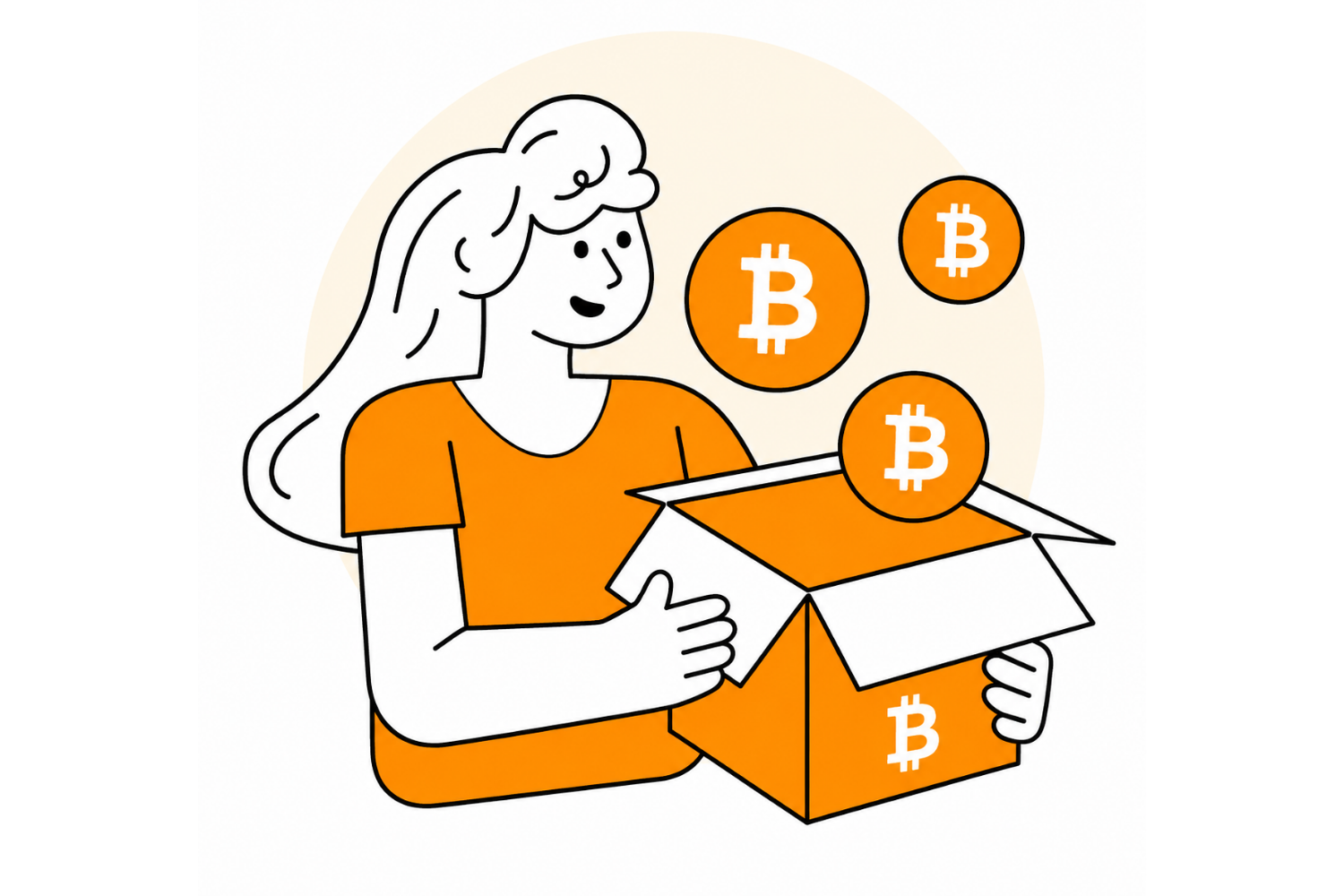 Bitcoin Mystery Box illustration